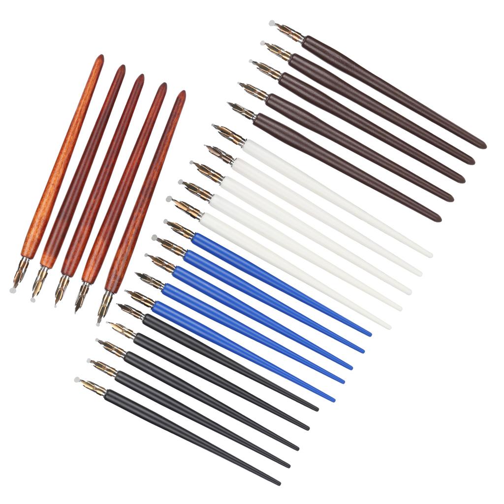 Деревянная ручка перьевая ручка для домашнего офиса искусство живопись каллиграфия перьевая ручка набор подарочный