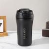 420ml Capacity Coffee Cup Flip Lid Water Bottle Creative Insulated Thermo Cup  Women Men