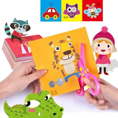 48 шт., детская книга ручной работы, игрушки для рукоделия, детские поделки, мультяшные бумажные игрушки для скрапбукинга для детей, обучающие игрушки, подарки