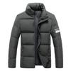 Мужская хлопковая тонкая зимняя куртка с воротником-стойкой, мужская стеганая куртка, пуховая куртка, более плотная стеганая куртка для мужчин