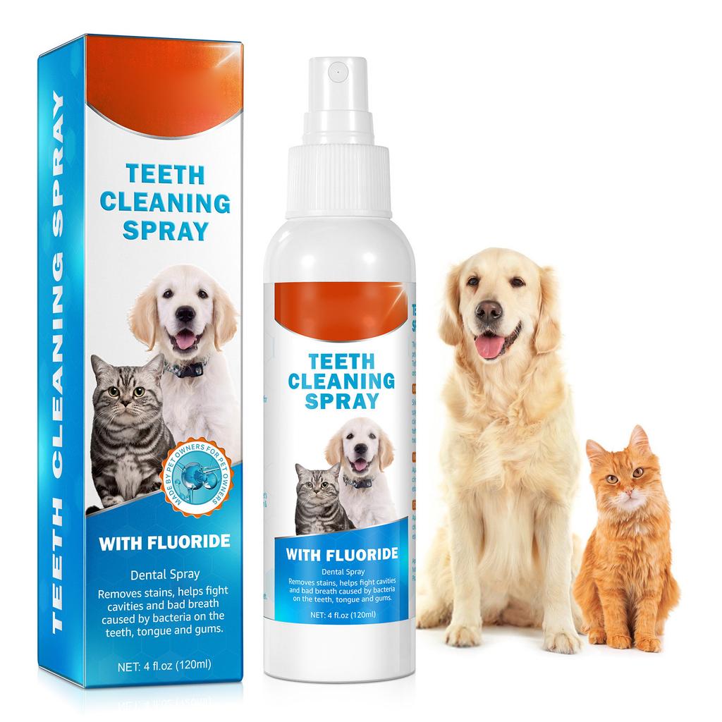 Pet Oral Spray For Cats And Dogs To Clean The Oral Stomach, Decontamination And Sterilization, Effectively Bad Breath 120ml