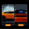Car Enthusiast Night Display Solar Demon Eye Window Light, Dynamic LED Light with Smart Customized Vehicle Interior Atmosphere Sensor Modes,