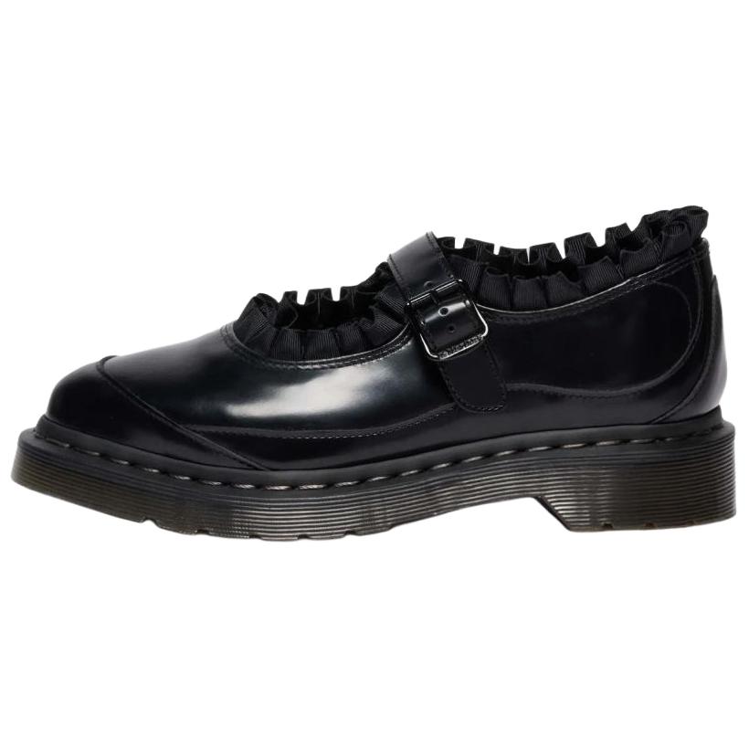 Dr. Martens Elphie Frill Leather Mary Jane Shoes Women Shoes Black 42048001