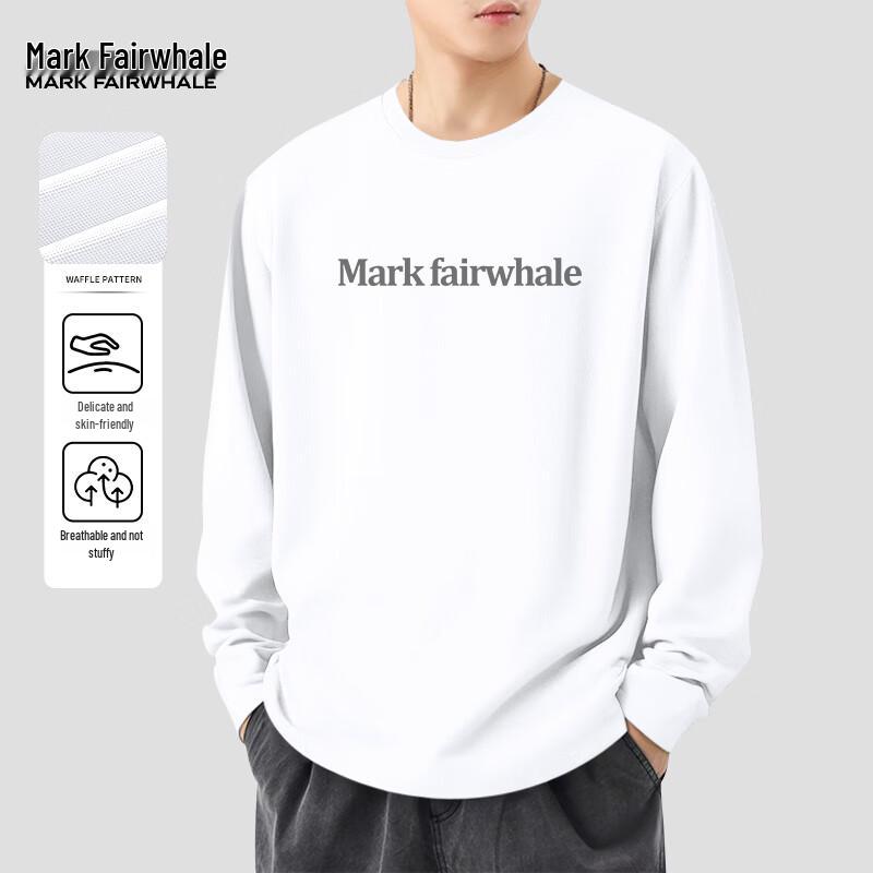 Mark Fairwhale Мужская вафельная футболка с длинным рукавом