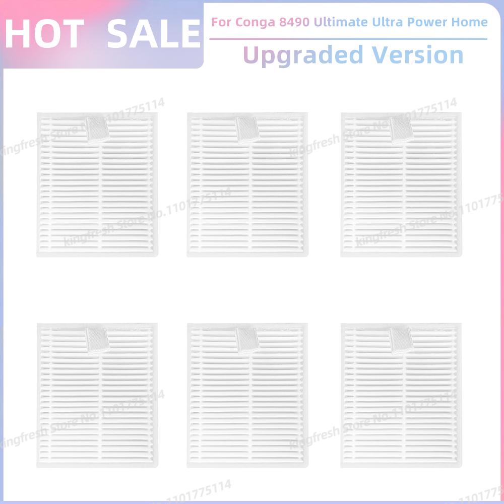 Подходит для ( Cecotec Conga 8490 Ultimate Ultra Power Home ) Запчасти для пылесоса Основная щетка Боковая щетка HEPA-фильтр Ткань для швабры Пылесборник