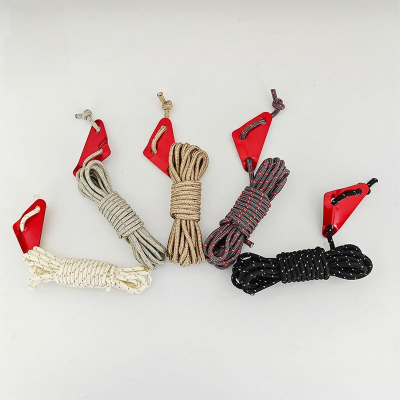 5 мм светоотражающий ветрозащитный трос для кемпинговой палатки с треугольной пряжкой, длина 4 м