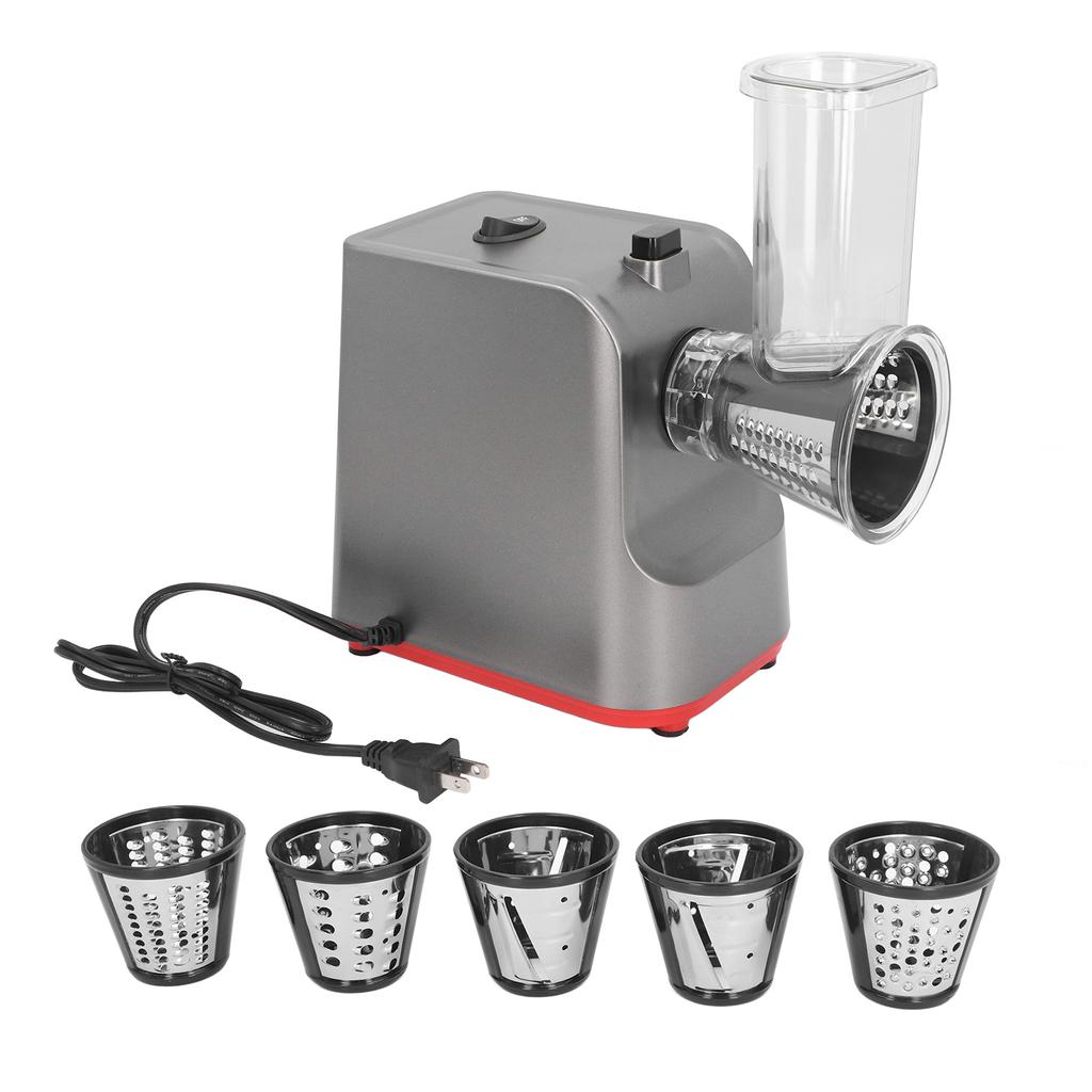 In 1 Electric Cheese Grater 250W 1 Button Control Kitchen Shredder Salad Maker for Cheese Potato F