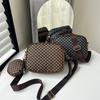 Винтажная трендовая квадратная сумка через плечо с небольшим узором из искусственной кожи, женская сумка через плечо