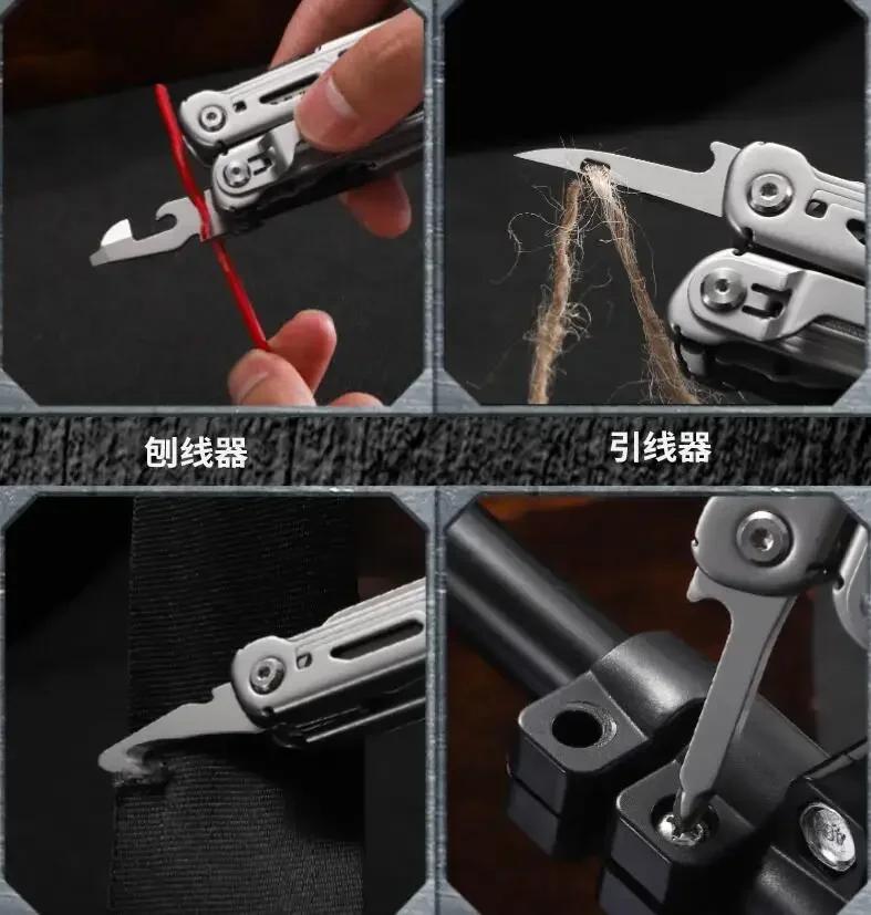 Emergency Pliers Folding Knife Multi-purpose Tool Tactical Clip Combination Survival Gear Clip Outdoor Multi-purpose Multitool
