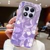 Градиентные чехлы для телефона с синими бабочками для Xiaomi Redmi Note 14 13 Pro 13C 14C A5 A3 A4 13T 14T Силиконовые парные Fundas Чехол-накладка