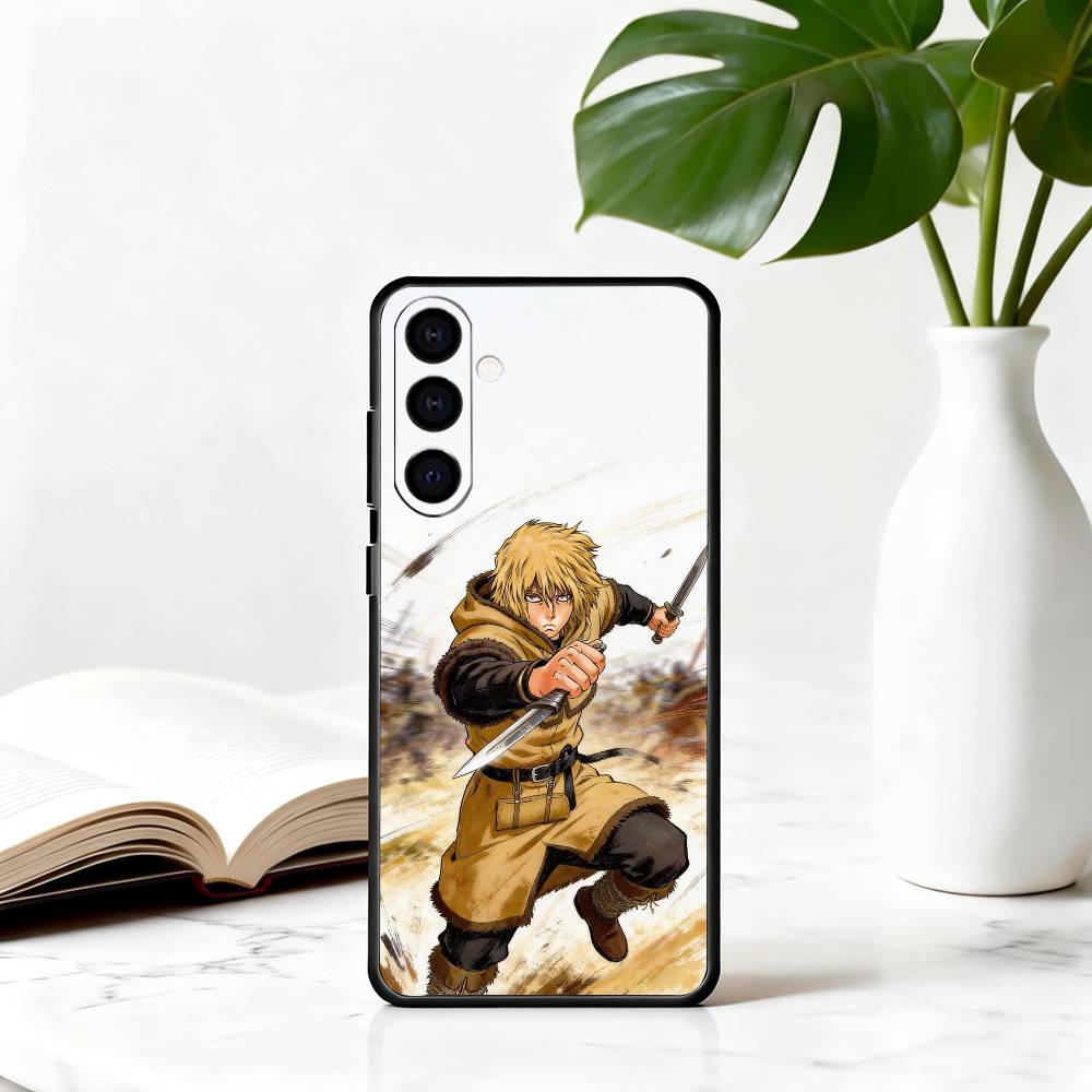 V-Vinland S-Saga T-Thorfinn-VST Чехол для телефона Черный Силиконовый Мягкий Для Samsung Galaxy A73,A72,A71,A70,A53,A52,A51