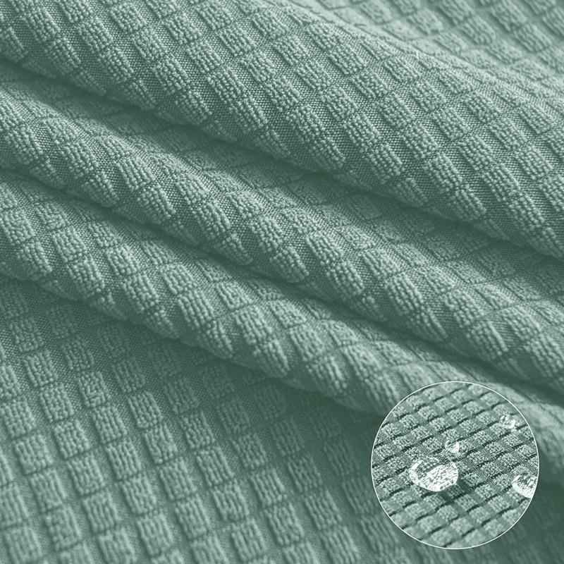 Water Repellent Polar Fleece High Arm Chair Cover Elastic Arc Dining Seat Covers Nordic Solid Color Office Study Chair Slipcover