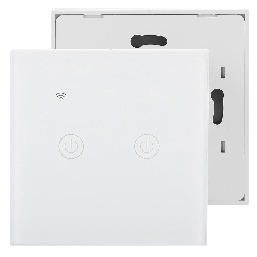 Smart Light Switch Touch Panel ABS Universal for Single   Zero Fire Wire 220‑240VAC2 Way Wifi