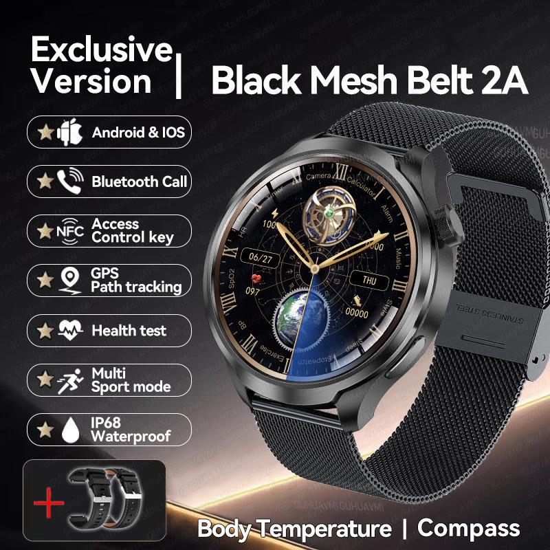 Новый бренд Глобальная версия Умные часы 1,85" AMOLED GPS-трек Bluetooth-звонок Аккумулятор 410 мАч NFC IP68 Водонепроницаемые Умные часы для мужчин