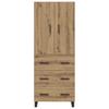 Highboard with Drawers 2 pcs Artisan Oak 69.5 x 34 x 180 cm