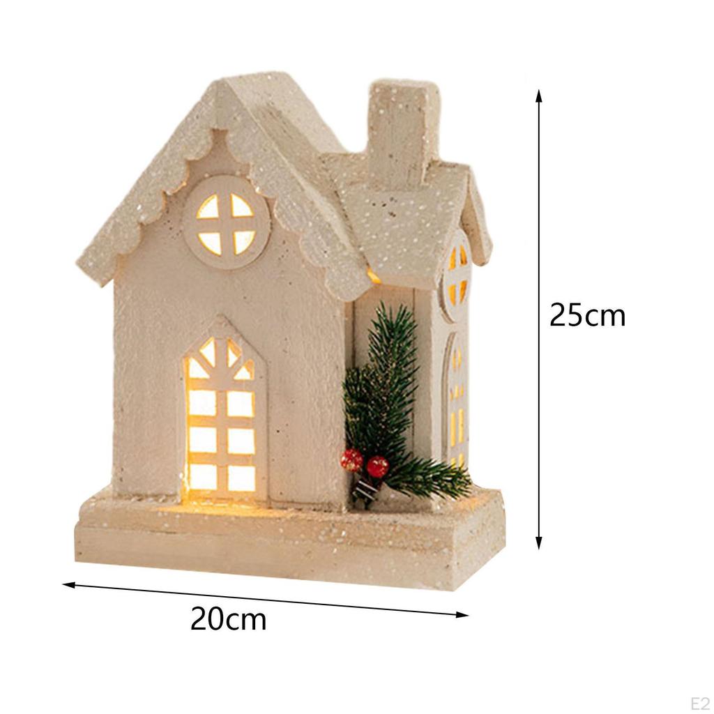 Christmas Glowing House Decoration, Snow Village House, Decorative,