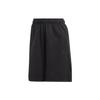 Originals Essentials Long Shorts Solid Logo Elastic Waist Straight Regular Sports Shorts Women Shorts Black IC5268