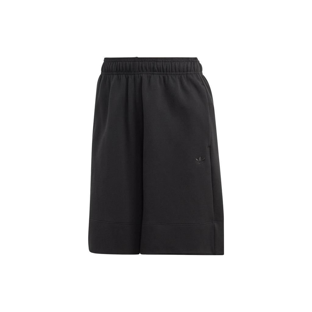 Adidas Originals Essentials Long Shorts Solid Logo Elastic Waist Straight Regular Sports Shorts Women Shorts Black IC5268