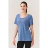 Huit V Neck Linen Short sleeVe Tee Htwts5k81t
