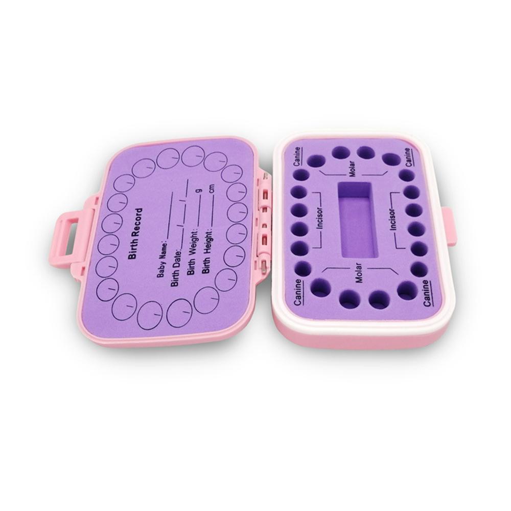 Cute Baby Tooth Storage Box Keepsake for Holding Lost Tooth Plastic Baby Teeth Holder Case Baby Shower & Birthday Gift