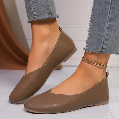 2024 Новые женские туфли на плоской подошве с закрытым носком, удобные туфли на плоской подошве с круглым носком для женщин, Zapatos