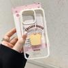 Transparent Protective Case for iPhone 14 - Apple 16/17 Promax Toast Stand Edition