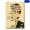 Классический плакат с персонажем аниме «Атака на Титанов»/Тетрадь смерти с цитатами из крафт-бумаги, постеры, художественная живопись для дома, комнаты, бара, кафе, декор