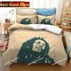 3D-печатный комплект постельного белья Bob Marley Пододеяльники Наволочки Одеяло Комплект постельного белья Постельные принадлежности Постельное белье(НЕТ листа)