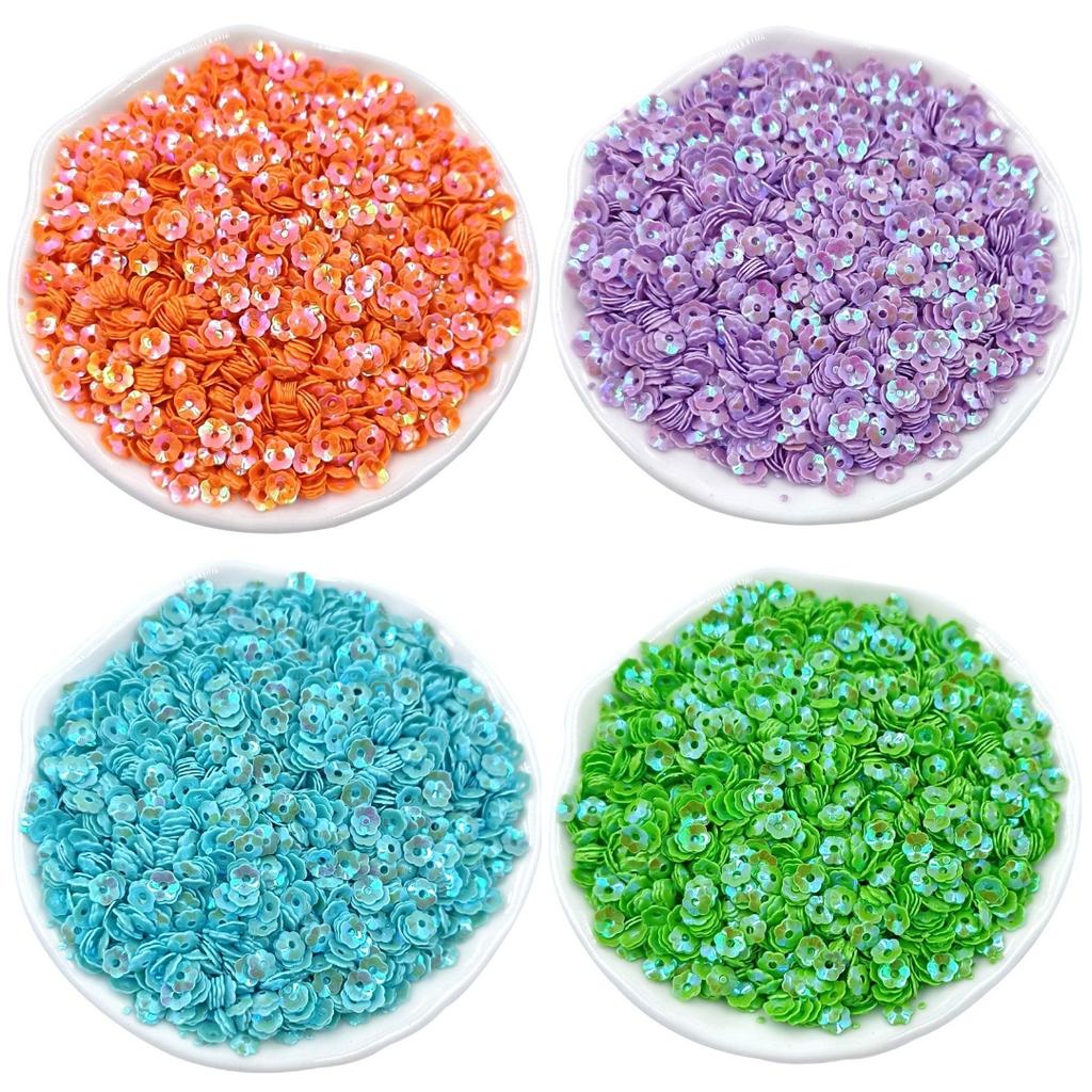 Креативная нашивка ПВХ нашивка Симфония Полые пайетки Блестки из бисера Блестки объемные пайетки Волшебные цветные пайетки ПВХ Блестки бусины