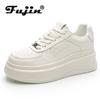 5 см микрофибра PU кожа женская повседневная обувь весенние супер толстые скейтборд платформа танкетка женские модные кроссовки