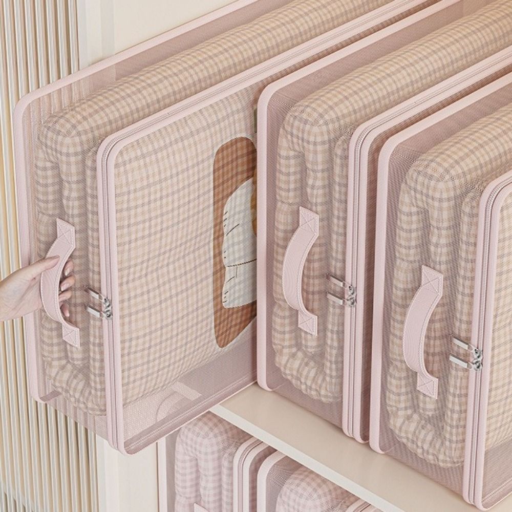 2Pcs Divided Clothes Quilt Storage Bag Large Capacity Moving Packing Bag Bed Sheet Organizer  Travel