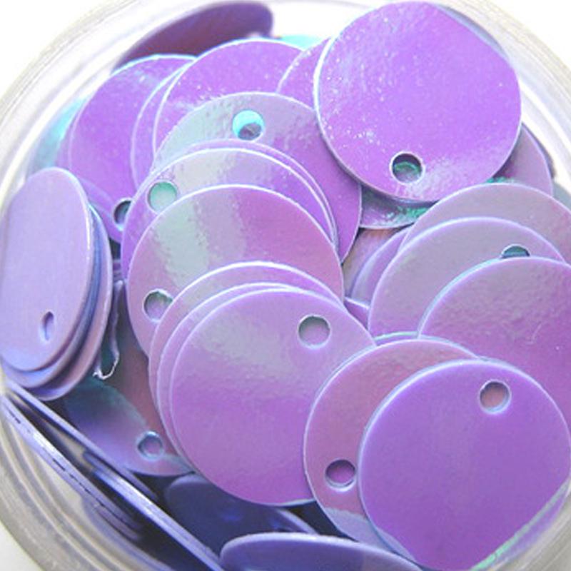 Круглые свободные 16 мм синие блестящие пайетки для шитья, аксессуары для рукоделия с блестками