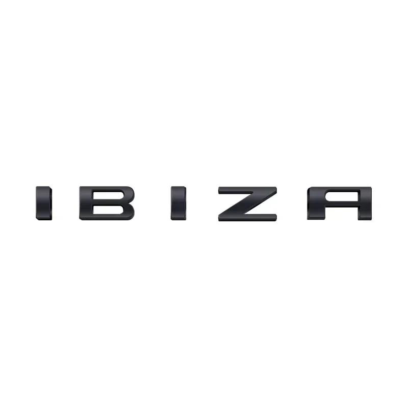 ussh2 1pcs 3D IBIZA Leon logo Letter Emblem Metal Car Badge Decoration Rear Trunk Sticker Accessories For Seat FR Altea vz Decoration