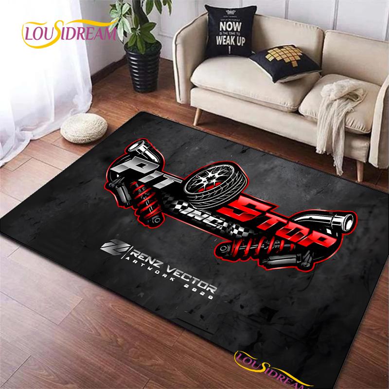 BBS Racing Carpet for Living Room Bedroom Rugs Kitchen Kids Door Unslip Floor Mats Birthday gift photography props Alfombra Rug