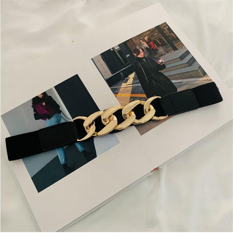 Эластичность Цепочка Эластичный пояс Тонкий Пояс Поясной ремень Декоративное платье Простой