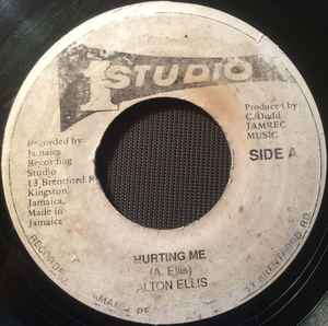 7-дюймовая пластинка ALTON ELLIS KING STITT Hurting Me Skank Corner NONE Studio One Ямайка Регги Ска Даб Б/у