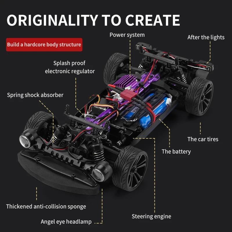 Нетоксичный Jjrc Q142 4WD Радиоуправляемая Машинка Высокоскоростные Гоночные Дрифтовые Машины 35 км/ч Электрические Машинки Игрушки Мускулистые Дрифтовые Транспортные Средства Подарок на День Защиты Детей Дети