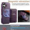 CASENEO Чехол для iPhone 17 со складной подставкой, ТПУ, ПУ-кожа, ПК, карман для карт, магнитная крышка телефона, совместим с MagSafe