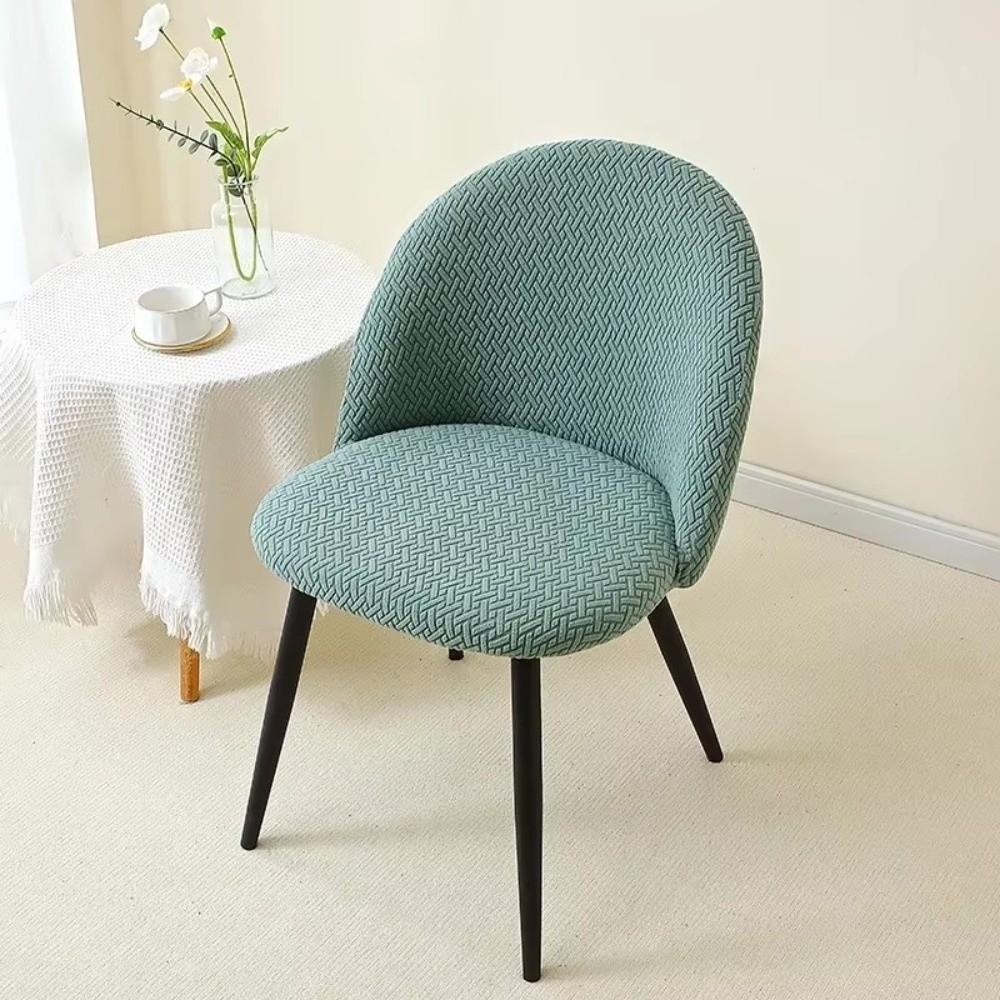 Anti-slip Integrated Seat Cover Curved Backrest Protector for Home Banquet Wedding