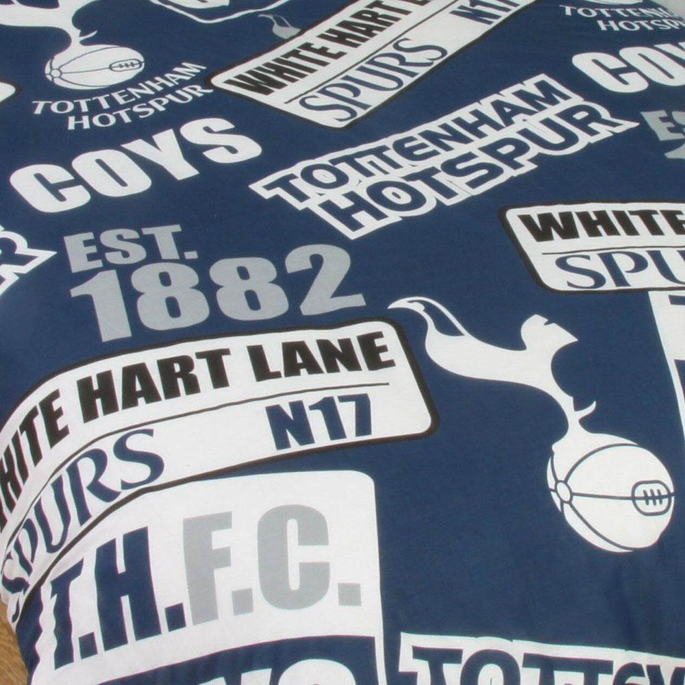 Комплект одинарного одеяла и подушки с нашивкой Tottenham Hotspur