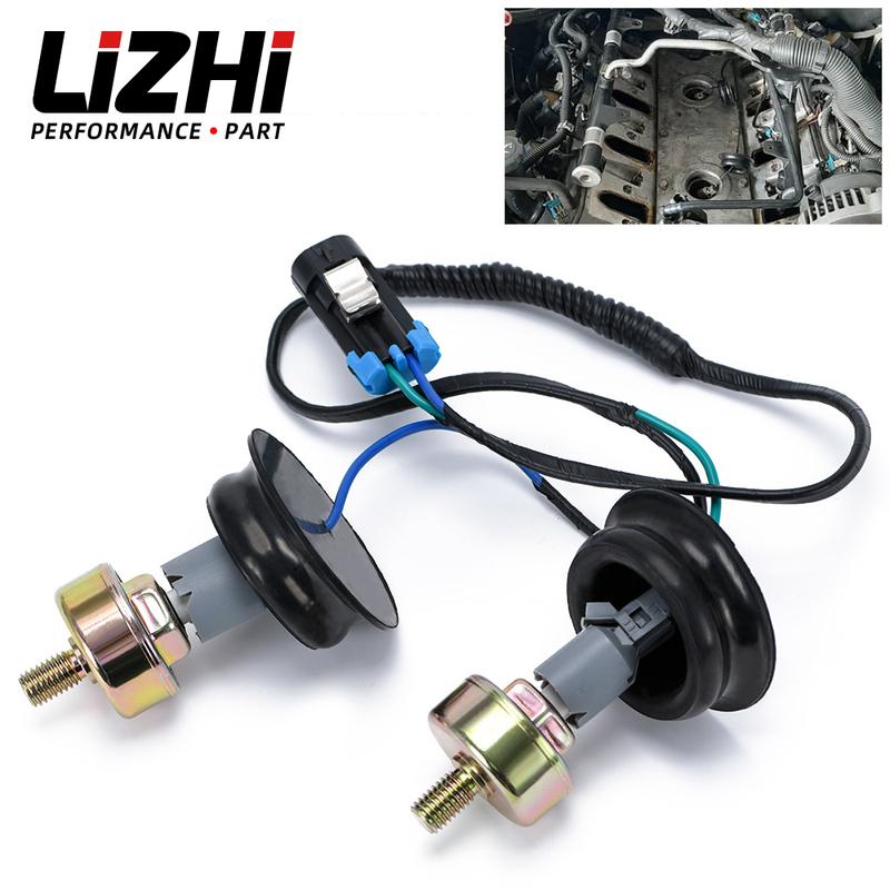 Dual Knock Sensors with Wiring Harness Kit For Chevy Suburban Silverado Avalanche Tahoe GMC Sierra Cadillac 4.8 5.3 6.0L