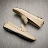Bo Weiqing Loafers Мужские кожаные дышащие туфли Doudou Британские деловые мужские туфли с одной педалью Повседневные кожаные туфли