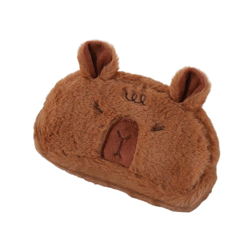 Animal Pencil Case Large Compartment Pen Pouches Portable Makeup Organiser Bag For School Office Travel Essential