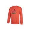 Adidas Story Sweatshirt With Large Logo Print Men Sweatshirt Orange-Red H39215