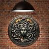 Vintage Medusa Wooden Sign-Versatile Indoor/Outdoor Decor for Living Room, Home, Garden, Office&More-Perfect Housewarming Gift