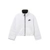 Nike Двусторонняя хлопковая куртка на молнии с логотипом, женская верхняя одежда, черная DQ6864-010