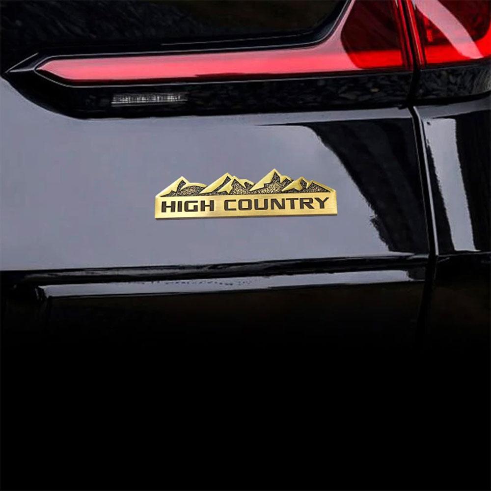 3D металлическая наклейка с логотипом High Country Letter Fender, боковая эмблема на багажник автомобиля, значок для автомобильных аксессуаров