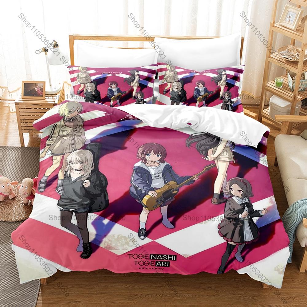 Girls Band Cry Nina Iseri Momoka Kawaragi All Girls Rock Band Youth Music Anime HD Print Bedding Set Duvet Cover + 2 Pillowcases