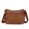 Women Shoulder Bag Large Capacity Multi-Layer Soft Leather Middle-Aged Mother Bag