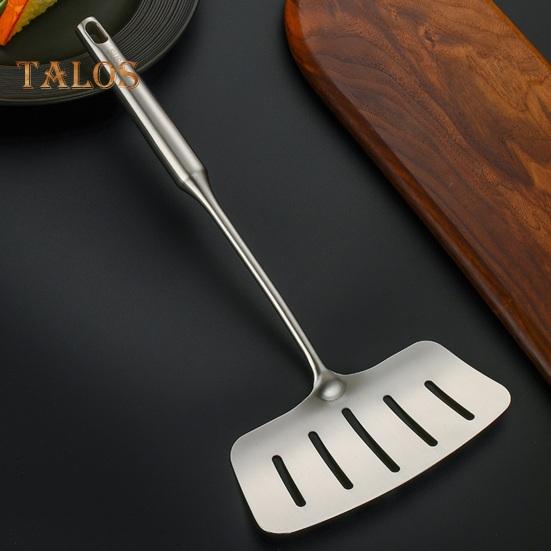Лопатка для стейка Лопатка для рыбы Нержавеющая машина для переворачивания рыбы Устойчивая к высоким температурам полая ручка Эргономичная ручка Отверстие для подвешивания сервера для стейков Лопатка для приготовления пищи